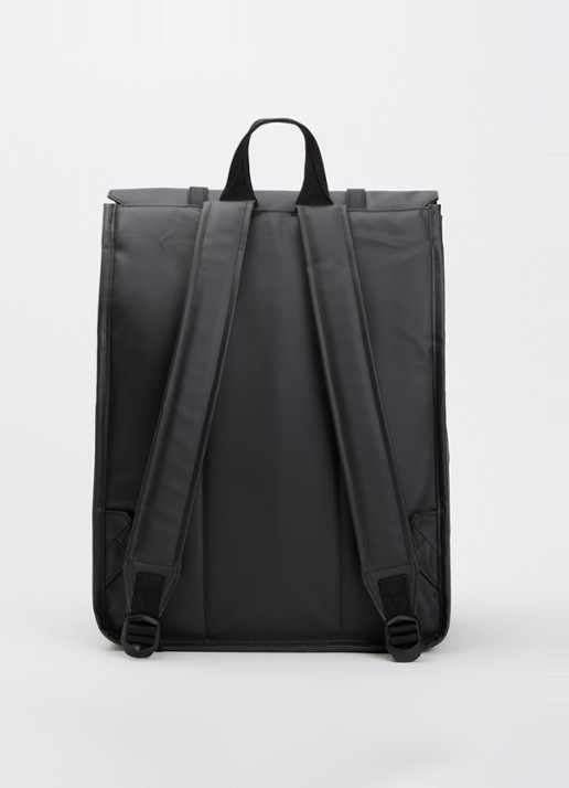 Herschel Supply Survey rugzak met 16 inch laptopvak en waterafstotende coating - achterkant 2 zwart