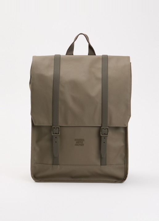 Herschel Supply Survey rugzak met 16 inch laptopvak en waterafstotende coating - voorkant lichtbruin