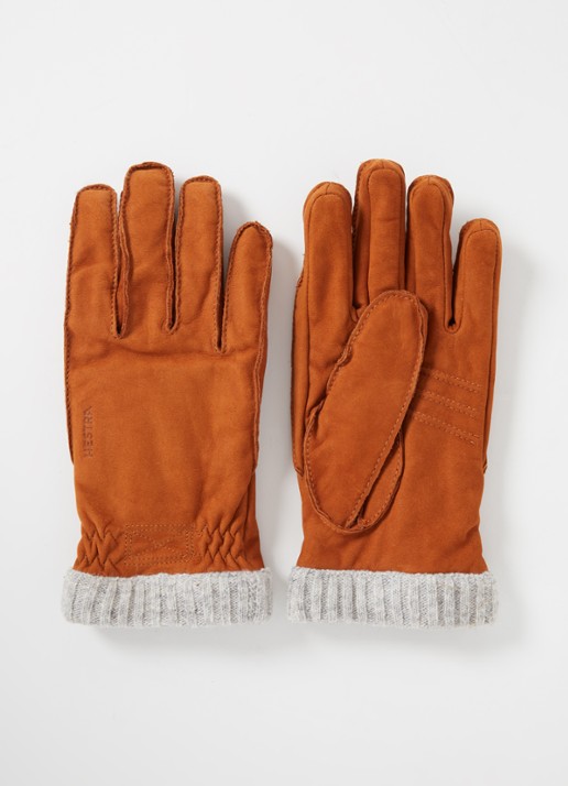 Hestra Joar handschoenen van nubuck - voorkant camel