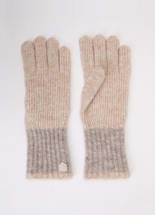 Hestra Moritz fijngebreide handschoenen in alpaca wolblend