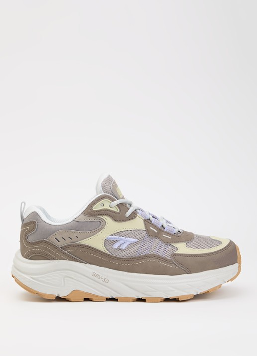 Hi-Tec Eastend WP GRV-30 sneaker met suède details - voorkant 5 lichtbruin
