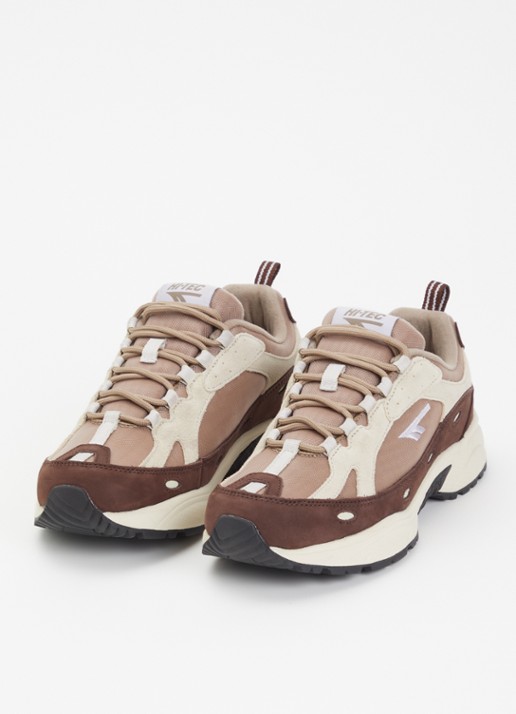 Hi-Tec HTS Flash ADV Racer sneaker met suède details en logo - detail bruin