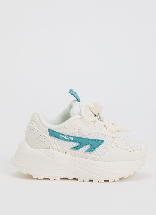 Hi-Tec HTS Kids Shadow Lace sneaker van suède met details van mesh