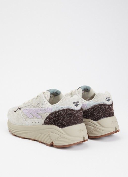 Hi-Tec HTS Shadow RGS sneaker met details van suède - achterkant 3 lichtgrijs