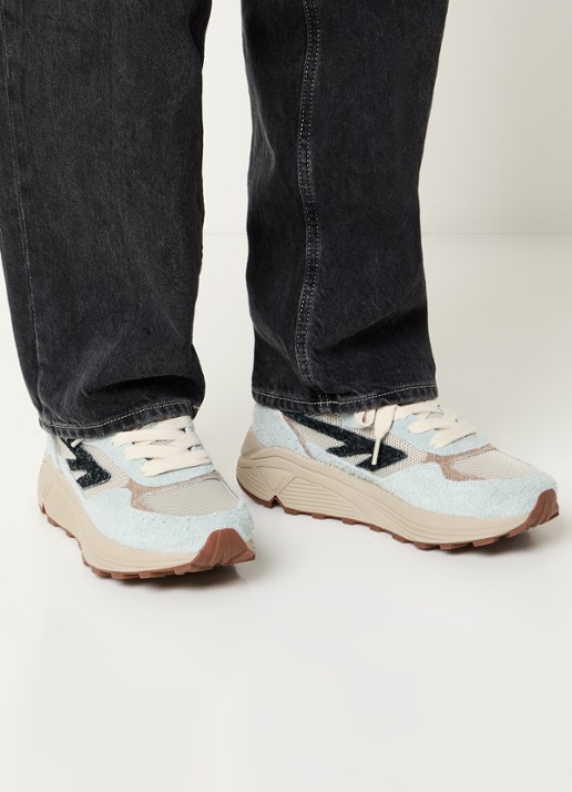Hi-Tec HTS Shadow RGS sneaker met details van suède - voorkant 5 beige