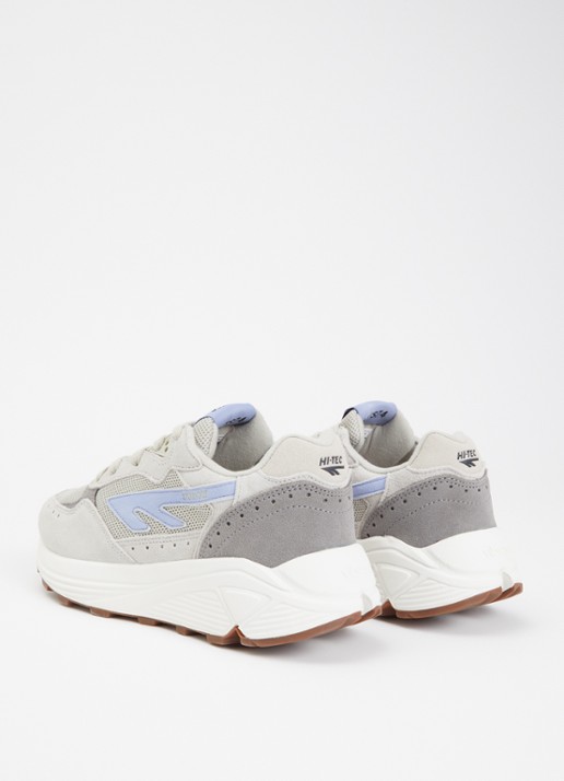 Hi-Tec HTS Shadow RGS sneaker met details van suède - achterkant lichtgrijs