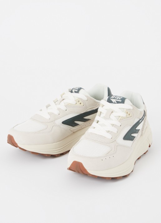 Hi-Tec HTS Shadow RGS sneaker met suède details - detail groen