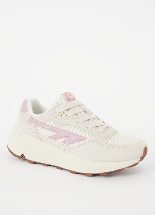 Hi-Tec HTS Shadow RGS sneaker met suède details - voorkant 4 lichtroze