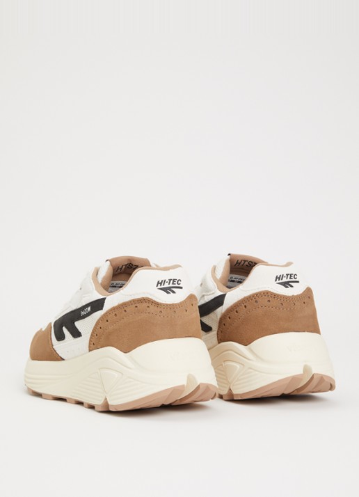 Hi-Tec HTS shadow RGS sneaker met suède details - achterkant 5 lichtbruin