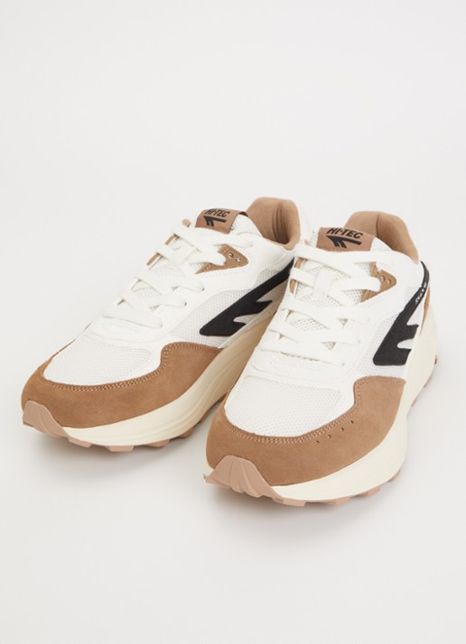Hi-Tec HTS shadow RGS sneaker met suède details - detail 2 lichtbruin