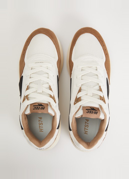Hi-Tec HTS shadow RGS sneaker met suède details - detail 3 lichtbruin