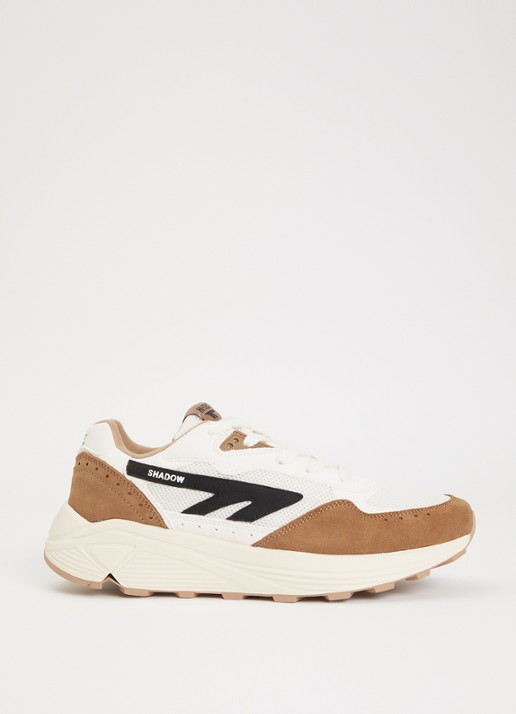 Hi-Tec HTS shadow RGS sneaker met suède details - voorkant lichtbruin