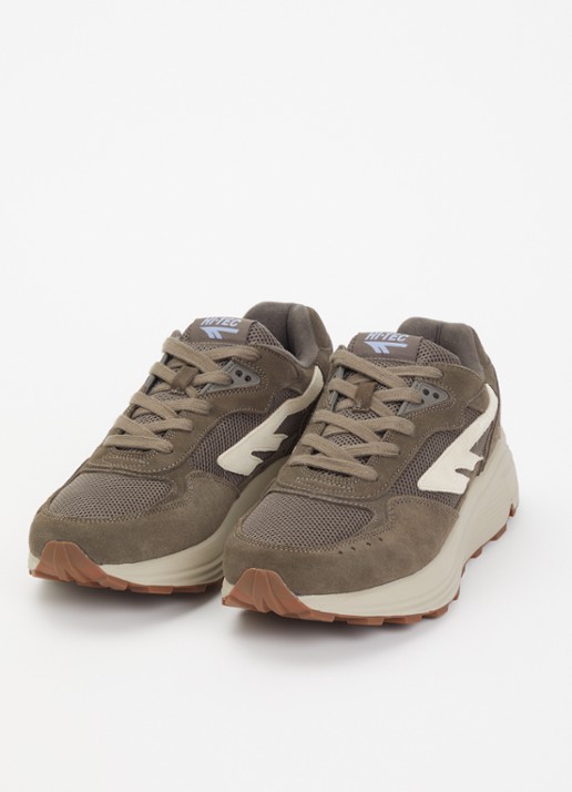 Hi-Tec HTS shadow RGS sneaker met suède details - detail 3 bronsgroen
