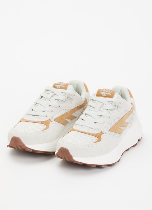 Hi-Tec HTS Shadow RGS sneaker van mesh met suède details - detail creme