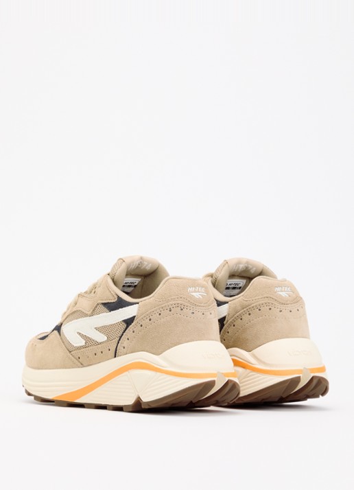 Hi-Tec HTS Shadow RGS sneaker van suède met details van mesh - achterkant 5 donkerbeige