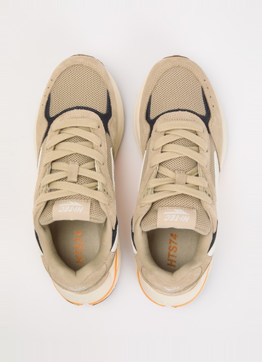 Hi-Tec HTS Shadow RGS sneaker van suède met details van mesh - detail 2 donkerbeige