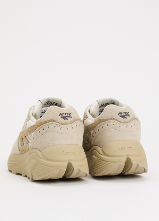 Hi-Tec HTS Shadow RGS sneaker van suède met details van mesh - achterkant beige