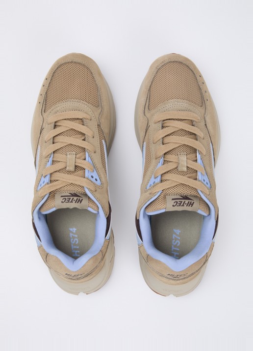 Hi-Tec HTS Shadow RGS sneaker van suède met details van mesh - detail 4 zand