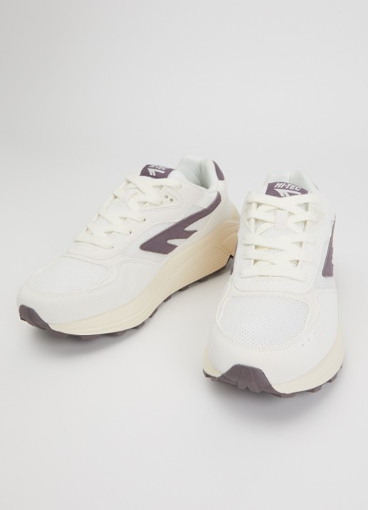 Hi-Tec HTS Shadow RGS sneaker van suède met details van mesh - detail wit