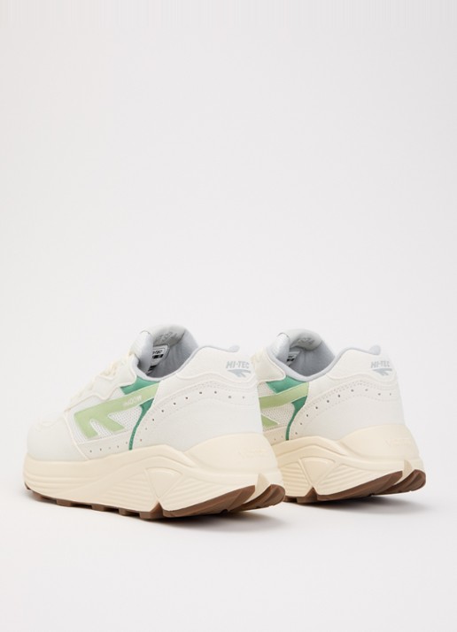 Hi-Tec HTS Shadow RGS sneaker van suède met details van mesh - achterkant lichtgroen
