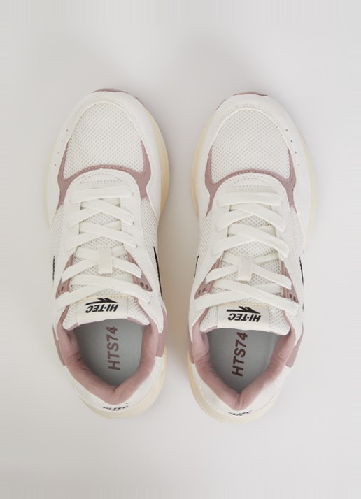 Hi-Tec HTS Shadow RGS sneaker van suède met mesh details - detail 3 ivoor