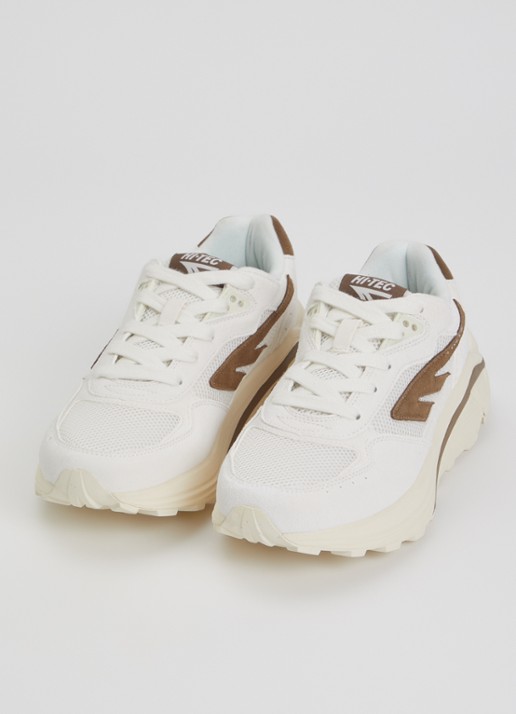 Hi-Tec HTS Shadow RGS sneaker van suède met mesh details - detail 2 gebroken wit