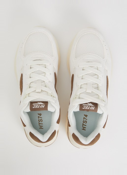 Hi-Tec HTS Shadow RGS sneaker van suède met mesh details - detail 3 gebroken wit