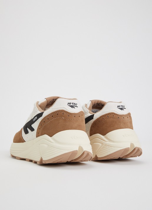 Hi-Tec HTS Shadow RGS sneaker van suède met mesh details - achterkant 4 lichtbruin