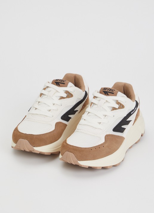 Hi-Tec HTS Shadow RGS sneaker van suède met mesh details - detail lichtbruin