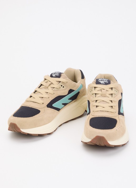 Hi-Tec HTS Shadow RGS sneaker van suède met mesh details - detail zand
