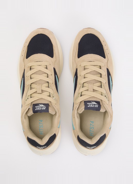 Hi-Tec HTS Shadow RGS sneaker van suède met mesh details - detail 2 zand