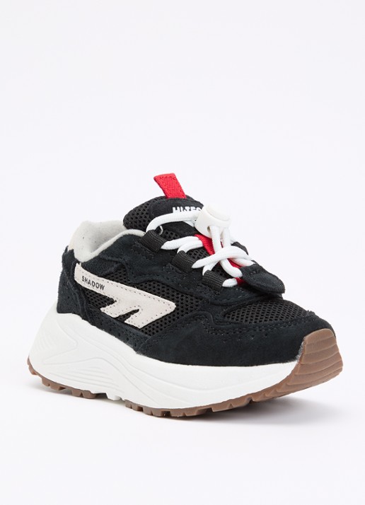 Hi-Tec HTS Shadow sneaker met suède details - voorkant zwart