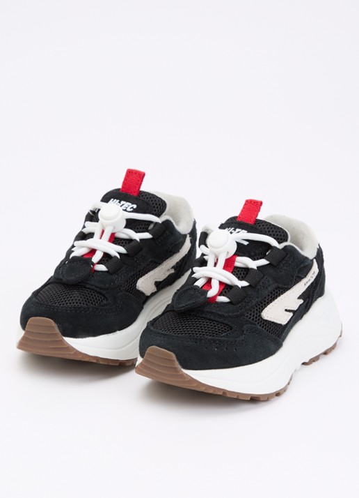 Hi-Tec HTS Shadow sneaker met suède details - voorkant 2 zwart
