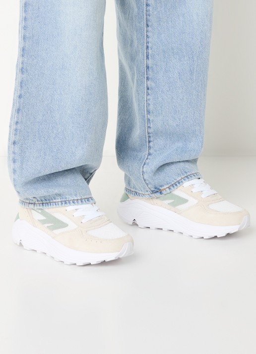 Hi-Tec Shadow sneaker met suède details - voorkant 5 wit