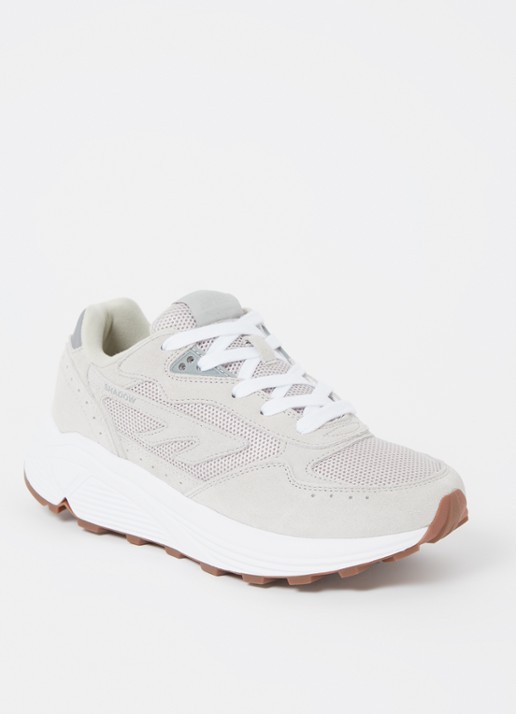 Hi-Tec Shadow sneaker met suède details - voorkant 5 lichtgrijs