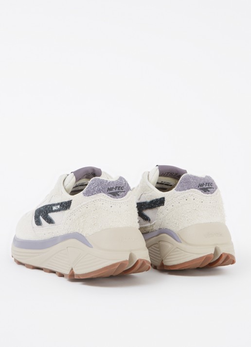 Hi-Tec Shadow sneaker met suède details - achterkant donkerbeige