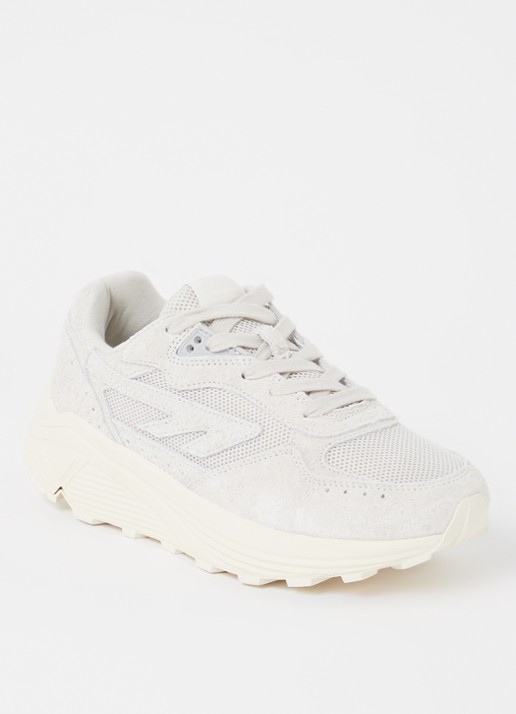 Hi-Tec Shadow sneaker met suède details - voorkant 2 lichtgrijs