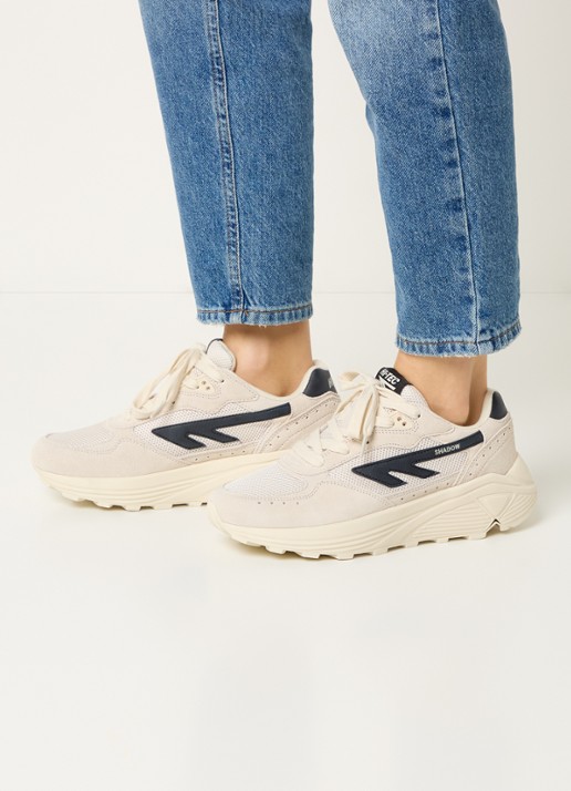 Hi-Tec Shadow sneaker met suède details - voorkant 6 gebroken wit