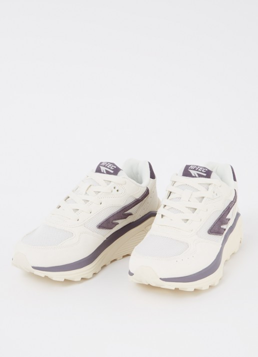 Hi-Tec Shadow sneaker met suède details - detail 3 ivoor