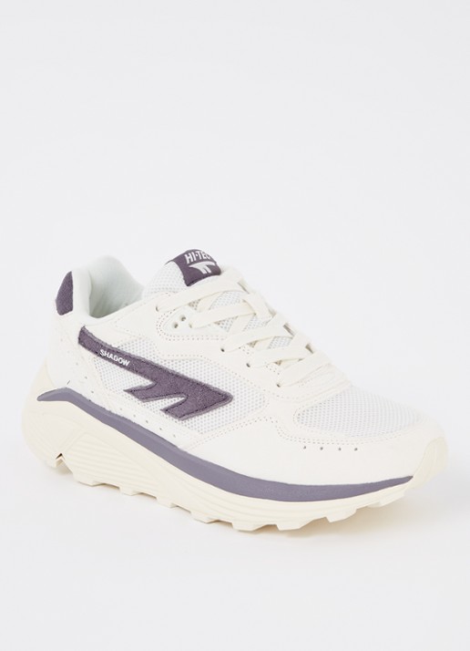 Hi-Tec Shadow sneaker met suède details - voorkant ivoor