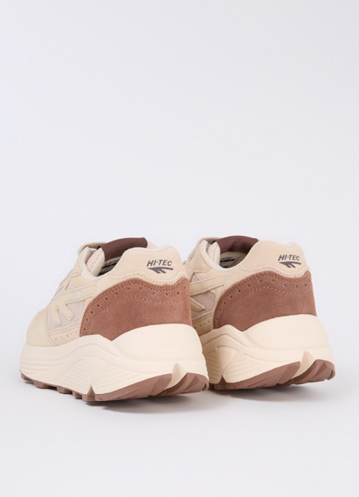 Hi-Tec Shadow sneaker met suède details - achterkant 3 beige