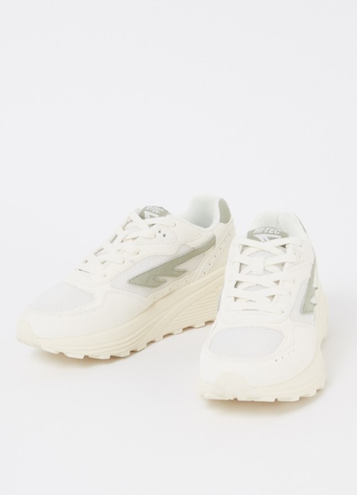 Hi-Tec Shadow sneaker met suède details - detail 4 lindegroen