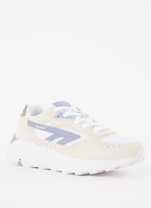 Hi-Tec Shadow sneaker met suède details - voorkant 5 violet