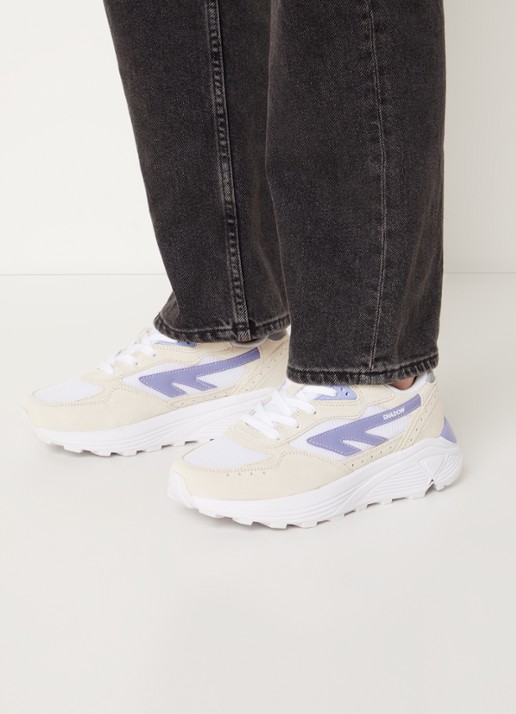 Hi-Tec Shadow sneaker met suède details - voorkant 6 violet