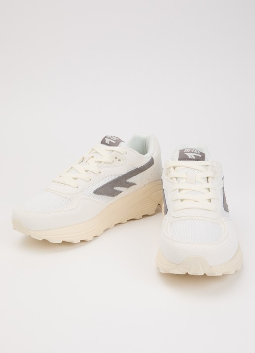 Hi-Tec Sneaker van suède met logo - detail grijs