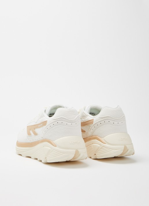 Hi-Tec Sneaker van suède met logo - achterkant 4 hazelnootbruin