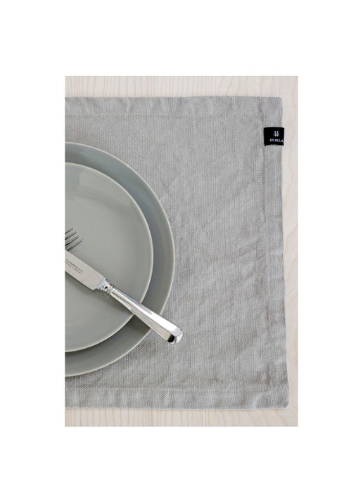 Himla Weekday placemat 37 x 50 cm - voorkant 2 lichtgrijs