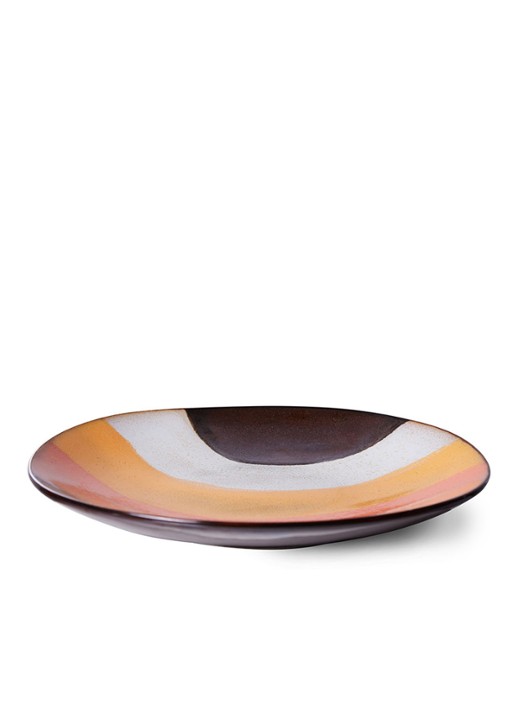 HKliving 70's Ceramics ontbijtbord 22 cm set van 2 - detail 3 multicolor