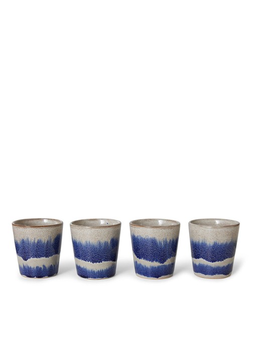 HKliving 70's Cosmos kopje 18 cl - detail 3 royalblauw