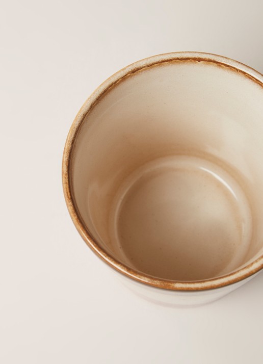 HKliving 70's Dunes kopje 18 cl - detail beige